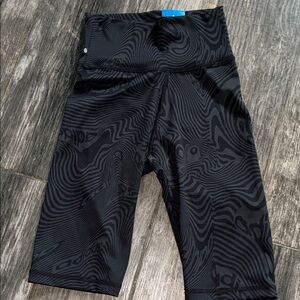 Adidas Black Swirl Pattern Shorts 0-00 XXS